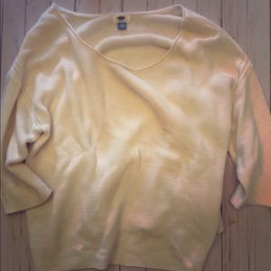 3/4 cable knit sweater